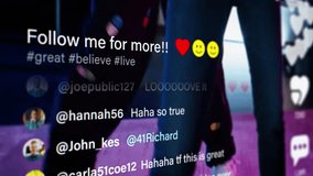 Close Up on Like Button and Counter for Female and Male Dancers Uploaded Choreography Video on an Online Social Media App. Internet Users Support, Leave Positive Comments and Share the Performance - Powered by Shutterstock - Get 15% off with code: PIKWIZARD15