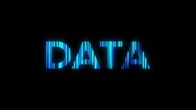 Data word glowing technology 4k animation with black background data blue lines effect HD creative logo animation	 - Powered by Shutterstock - Get 15% off with code: PIKWIZARD15
