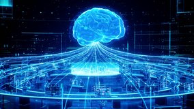 Holographic Drone flies down a Digital Highway Big Data AI Technology Cloud Storage Technology 3D animation - Powered by Shutterstock - Get 15% off with code: PIKWIZARD15