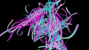 Neon ribbons dance and fly in vibrant 3D animation - Powered by Shutterstock - Get 15% off with code: PIKWIZARD15