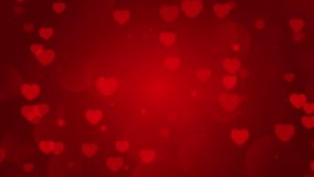 pink valentine day heart animated background. 3D red heart flying. Wedding anniversary, love background. Beating Heart. Bokeh, particle, shimmer, sparkle, with heart. Seamless 4K - Powered by Shutterstock - Get 15% off with code: PIKWIZARD15
