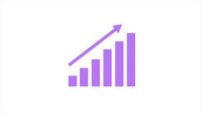 Growing bar chart animation on white background. 4K animated for achievements, success, and business infographics. - Powered by Shutterstock - Get 15% off with code: PIKWIZARD15