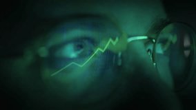 Glasses Reflection Stock Market Trading Chart Financial Data Analysis Technology Business - Powered by Shutterstock - Get 15% off with code: PIKWIZARD15