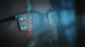 Closeup Of Glasses Reflecting Digital Numbers Computer Screen Technology Data Analytics - Powered by Shutterstock - Get 15% off with code: PIKWIZARD15