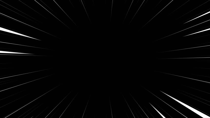 Animation Anime motion speed lines video overlay template manga style comic speed line background, Explosion flash and fast action, concentrated lines