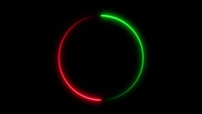 Glowing neon ellipse frame animation, recycling animation on black background. - Powered by Shutterstock - Get 15% off with code: PIKWIZARD15