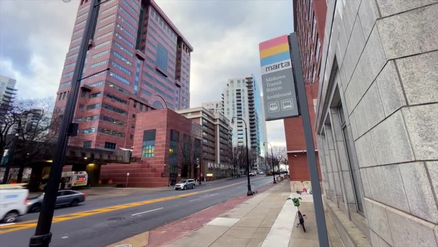 The Midtown MARTA Transit Station in Atlanta