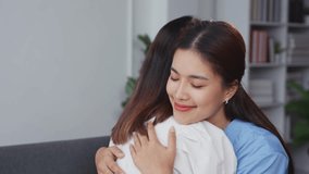 Nurse comforts a patient by holding hands and sharing a warm hug, expressing empathy and support in a caring environment - Powered by Shutterstock - Get 15% off with code: PIKWIZARD15