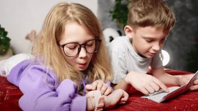 Boy and girl explore modern smartwatch home, showing advanced gadgets for kids. Featuring parental control, tracking, and safety, wristwatch blends technology and education for connected childhood - Powered by Shutterstock - Get 15% off with code: PIKWIZARD15