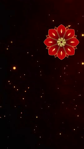 Lunar (Chinese) New Year | The Year of Snake | Vertical (Mobile) Wallpaper - Flying Lotus, a Lady with Flute, and a Red Snake in the Time Lapse • sstkLunarNewYear • sstkVertical