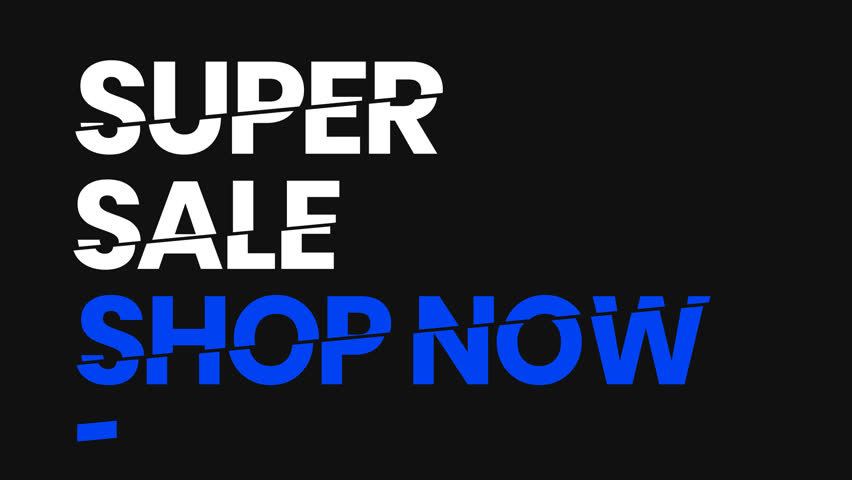 Super Sale animation video, Discount Promo video animation flash sale Concept, Super promotion, Black Friday sale offer, discounts, retail promotions, marketing shop now