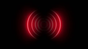 Abstract neon radar background. Searching process in futuristic interface neon line radio wave animation on black background. radio waves background neon animated wave Searching process in futuristic - Powered by Shutterstock - Get 15% off with code: PIKWIZARD15