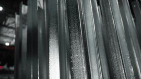 A production hall in a factory. Production of galvanized metal supports. - Powered by Shutterstock - Get 15% off with code: PIKWIZARD15