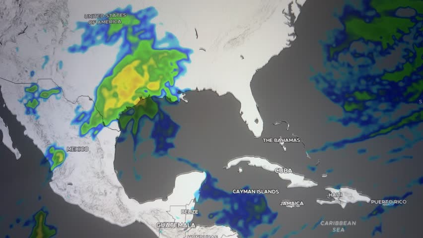 Map Radar South Coast USA