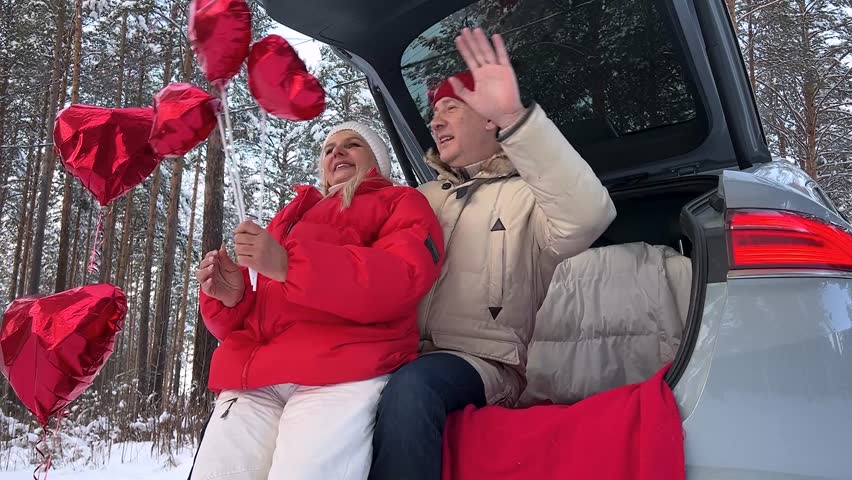 A couple enjoys Valentine