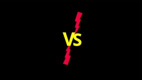 colorful vs versus text animation background, vs versus text animated for battle fight or competition with alpha channel.	 - Powered by Shutterstock - Get 15% off with code: PIKWIZARD15