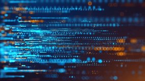 Abstract blue technology background. Concept animation of binary data and streaming code. - Powered by Shutterstock - Get 15% off with code: PIKWIZARD15