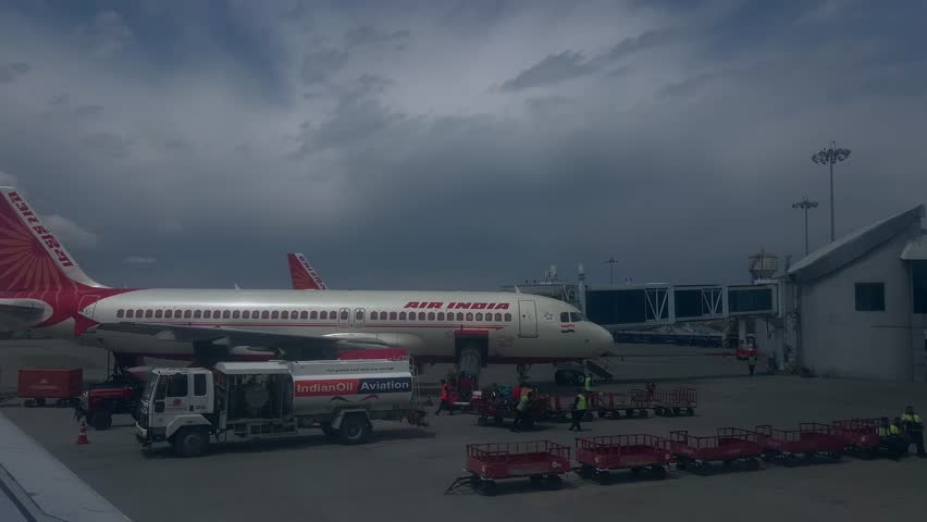 Delhi to Srinagar: A Skyward Journey. Flight Path from Delhi Airport to Srinagar Skies. Traversing Horizons, Aerial Adventure Clip