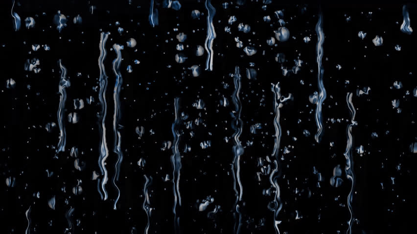 Rain Falling Water Drop on the alpha channel 4k