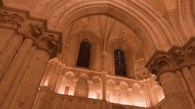 A stunning view of Gothic arches and stained glass in Saint-Nicolas Church, Blois - Powered by Shutterstock - Get 15% off with code: PIKWIZARD15