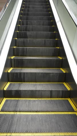 Escalator in South America's shopping mall