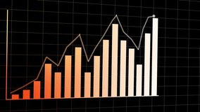 Finance business graph chart with uparrow. Hi-tech style business concept technology chart with grid - Powered by Shutterstock - Get 15% off with code: PIKWIZARD15
