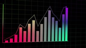 Finance business graph chart with uparrow. Hi-tech style business concept technology chart with grid - Powered by Shutterstock - Get 15% off with code: PIKWIZARD15