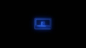 Video and Audio Neon Play Button Icon Animation, Glowing Play Button Animation, Perfect for Media Interfaces, Streaming Platforms, Digital Design, and Entertainment Projects - Powered by Shutterstock - Get 15% off with code: PIKWIZARD15