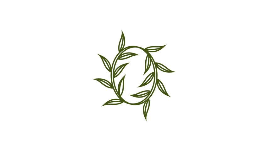 spring flower icon, animation on white screen background repeating motion