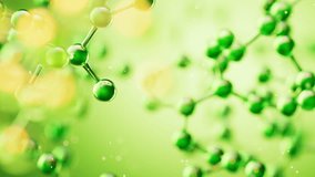 Transparent green molecules background, 3d rendering. Motion graphic. - Powered by Shutterstock - Get 15% off with code: PIKWIZARD15