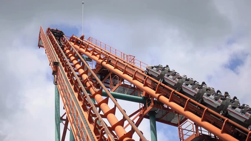 Amusement park, Thrill rides, Roller coaster, Ferris wheel, Carnival lights, Amusement park rides, Funfair, Theme park attractions, Merry-go-round, 