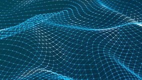 Abstract colored polygonal space with dots and lines motion. Data technology and scientific illustration. 3d rendering. Seamless loop. 4K	 - Powered by Shutterstock - Get 15% off with code: PIKWIZARD15