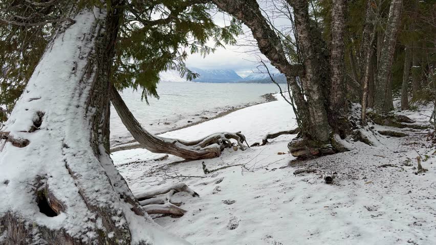 Winter Calm at Lake McDonald Glacier Park Montana