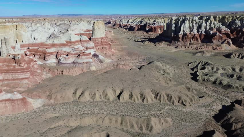 Aerial Views of Coalmine Canyon near Tuba City, Arizona, America, USA.