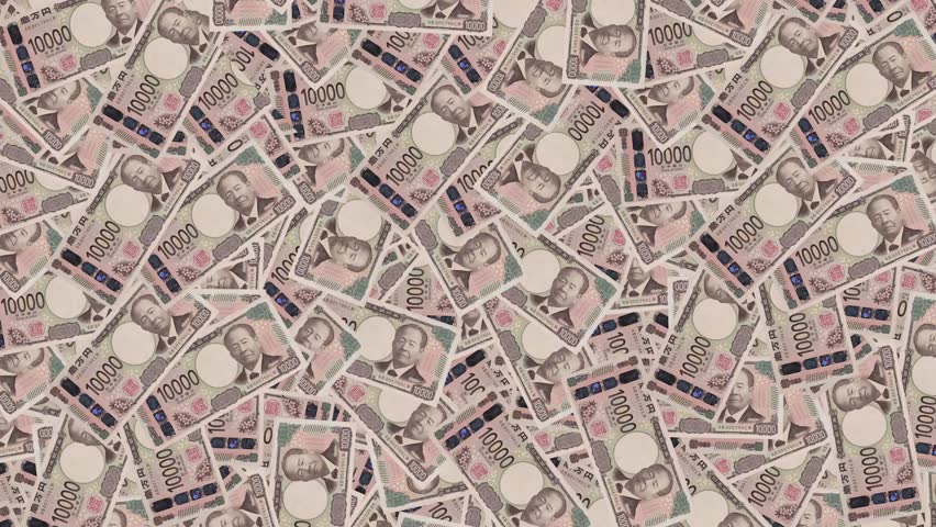 Many new 10,000 yen bills, slide