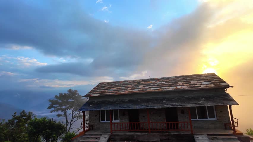 Machhapuchhare from hill sides(Astam) of pokhara ...