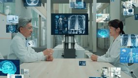 Group of doctors talking and medical technology concept - Powered by Shutterstock - Get 15% off with code: PIKWIZARD15