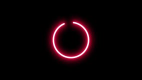 Neon pink loading circle with a nice glow - Powered by Shutterstock - Get 15% off with code: PIKWIZARD15