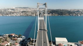 pandemic coronavirus curfew Istanbul. Aerial view of empty Istanbul. Istanbul Hagia Sophia mosque, bridge, historical places unmanned images - Powered by Shutterstock - Get 15% off with code: PIKWIZARD15