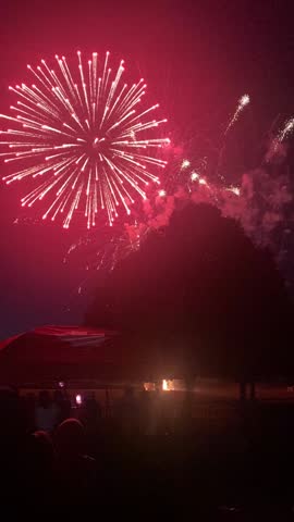 Milliken Park Canada Day Colourful Fireworks