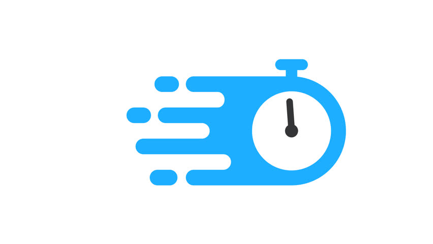Fast service and delivery animated icon
