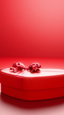Gift box for lover. Looping animation.