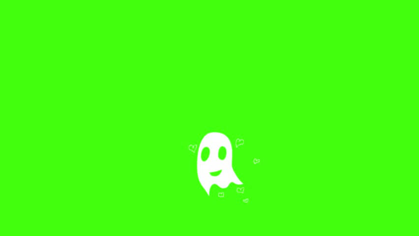 ghost animation on green screen