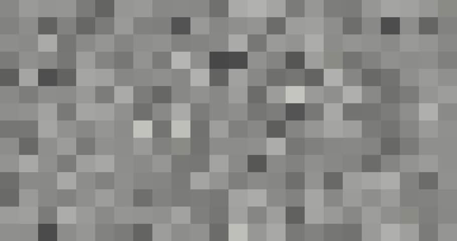 Monochromatic pixelated gray background animation, ideal for tech projects, pixel-themed content, or cinematic media. UHD 4K resolution at 30 fps for sharp and clear visual impact.

