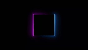 Abstract beautiful blue colour neon light frame background animation.	 - Powered by Shutterstock - Get 15% off with code: PIKWIZARD15
