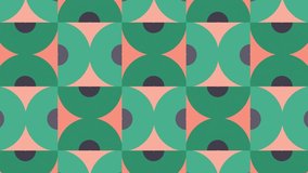Modern seamless loop animated pattern with multicolor geometric shapes. Trendy motion graphic background in a flat design with geometric elements. - Powered by Shutterstock - Get 15% off with code: PIKWIZARD15