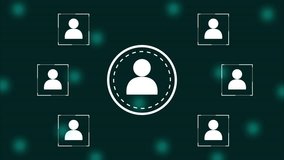 Social network icon animation with white color. - Powered by Shutterstock - Get 15% off with code: PIKWIZARD15