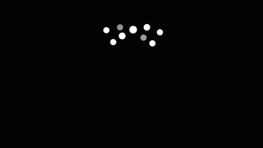 creative animated loading, cell animated motion graphic design video, looped rotating cell animation loading alpha channel element