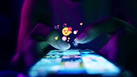 business woman using smartphone ,icons social media fly over showing people engagement connection through social network application platform,Concept viral video and social media marketing - Powered by Shutterstock - Get 15% off with code: PIKWIZARD15