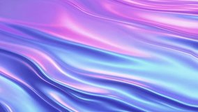 Animated 3D abstract holographic liquid background. Iridescent psychedelic fluid shape with waves. Colorful fluid abstraction flow. 4K 3d rendering. Colorful Abstract Motion Background 4K - Powered by Shutterstock - Get 15% off with code: PIKWIZARD15